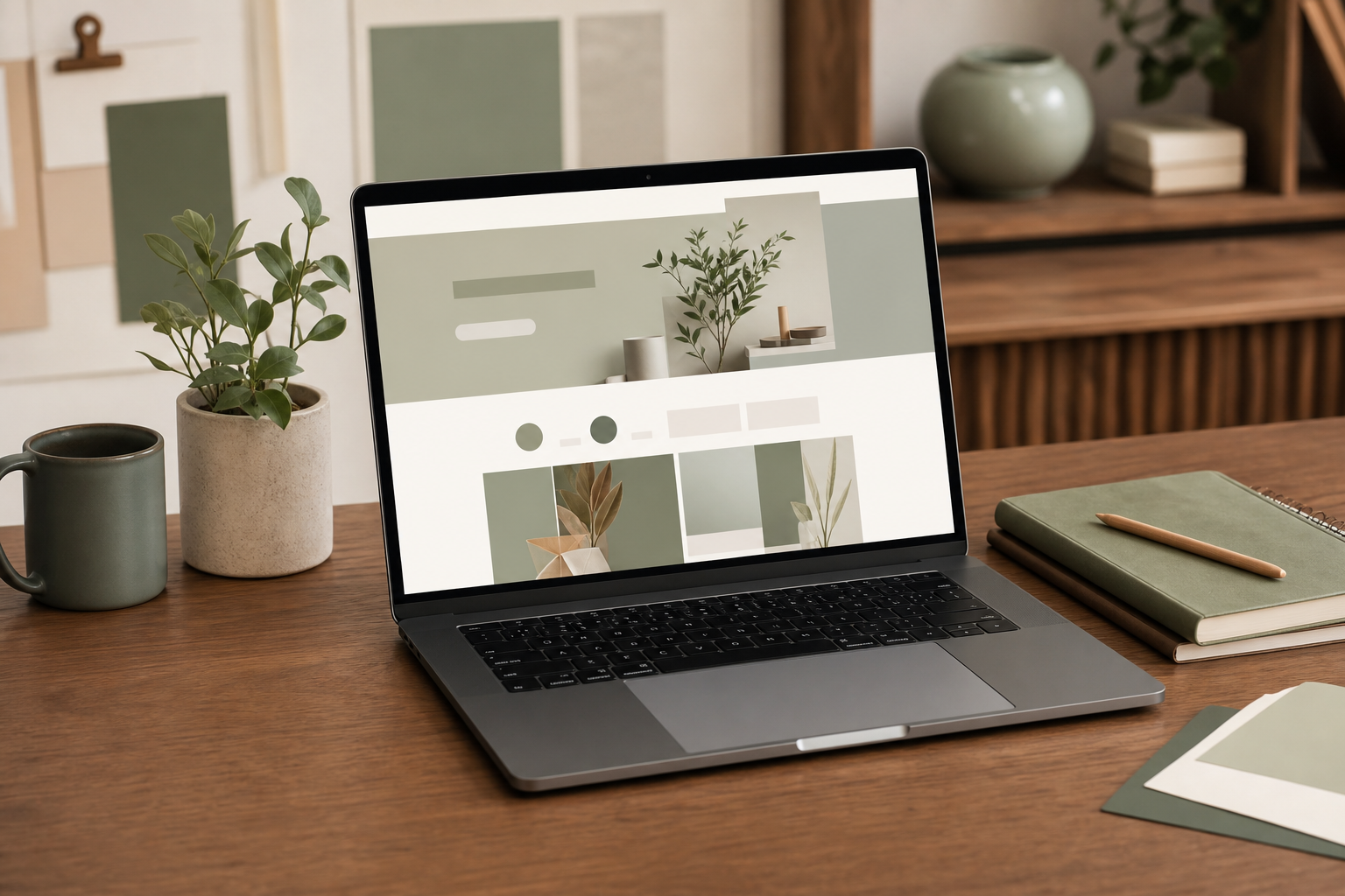 中小企業向けWebサイト制作のデザイン画面